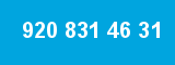 920 831 46 31 920 831 46 31